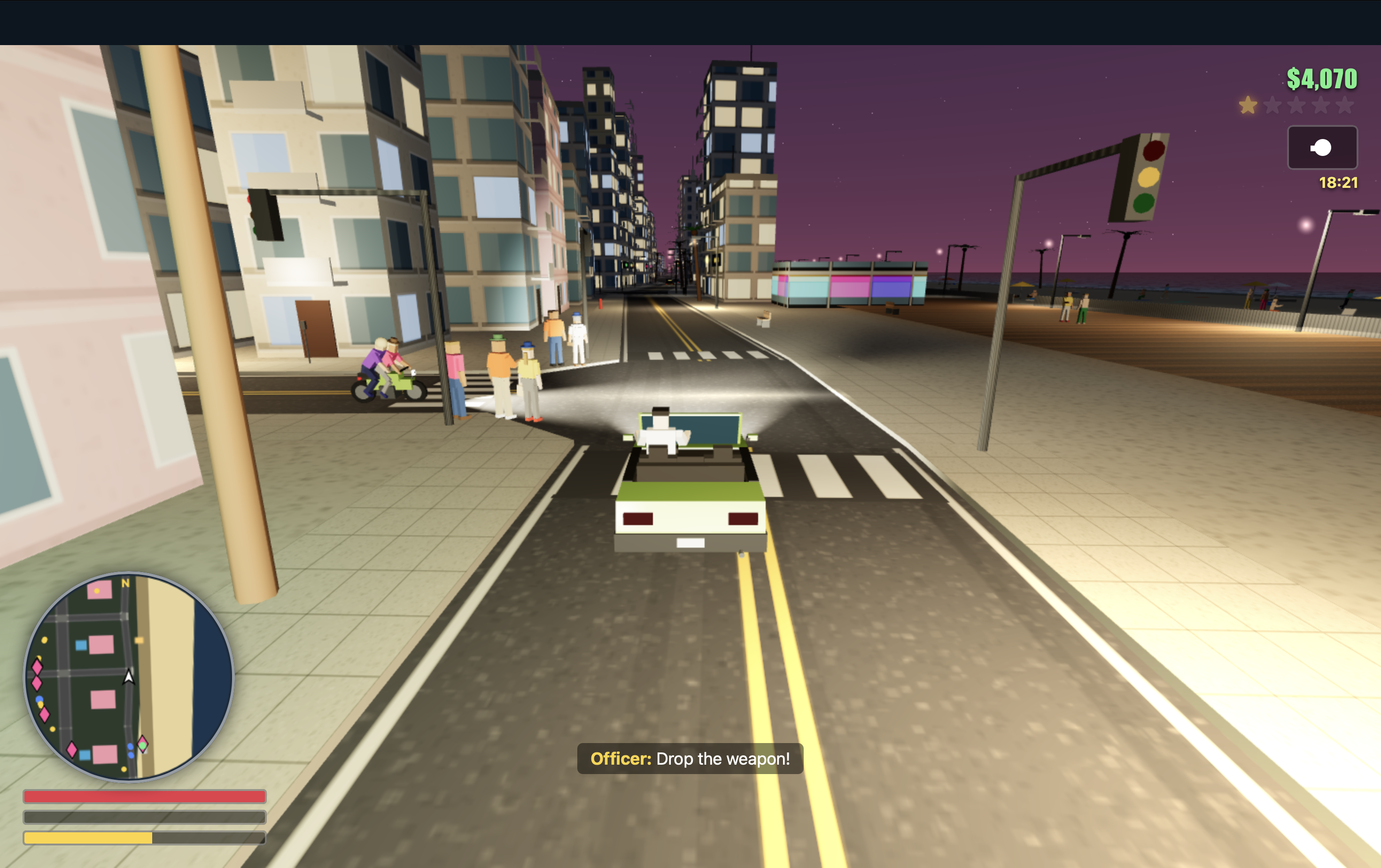 An evening drive along the waterfront in Coral Bay by Claude Fable 5.1