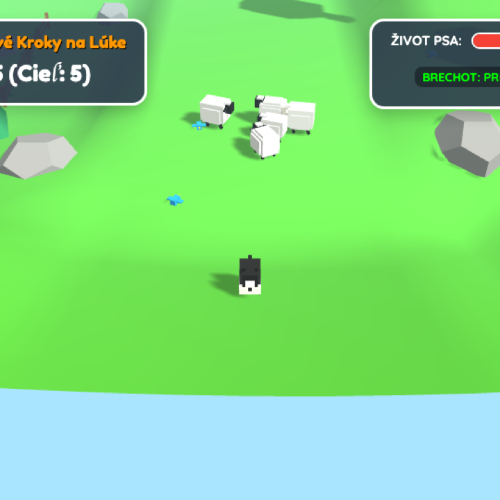 Gameplay screenshot hry BAA vygenerovanej modelom Gemini 3.5 Flash