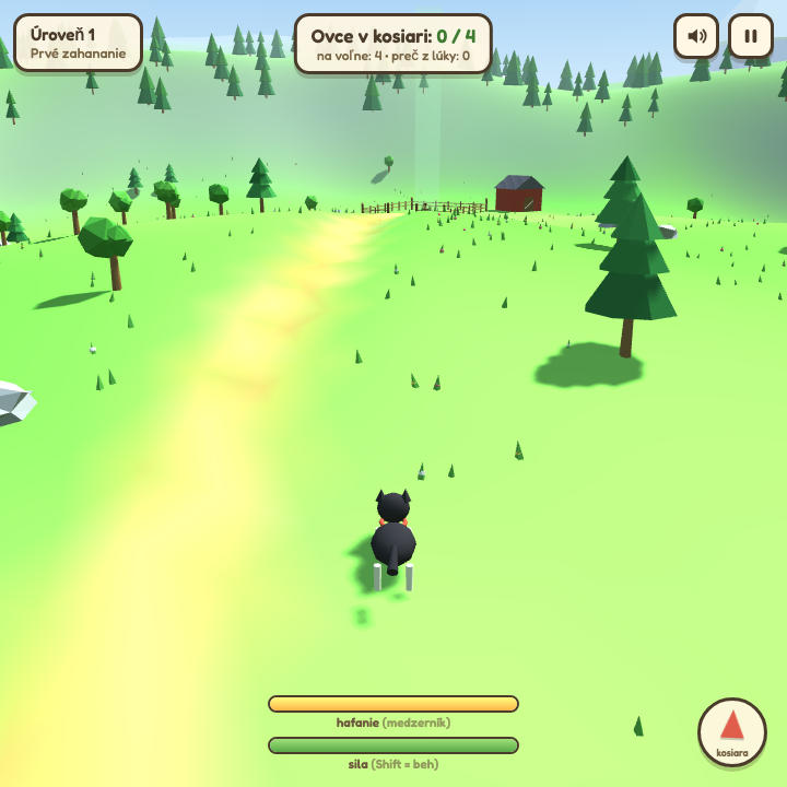 Gameplay screenshot of the BAA game generated by GLM 5.3 Flash