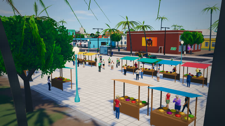 Flea market in Barrio Oeste